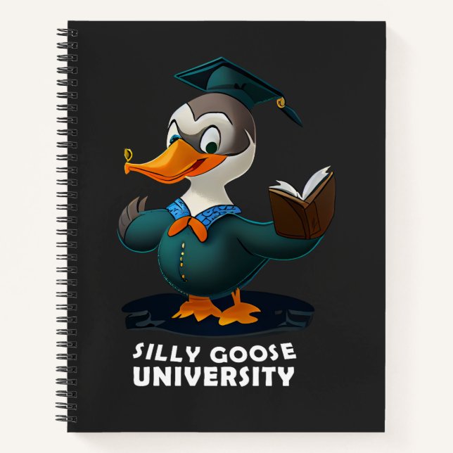 Carnet Silly Goose University Student Funny (Devant)