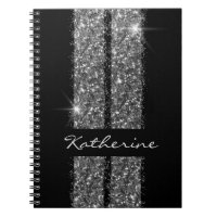 Silver Glitter Race Stripes Girly Car