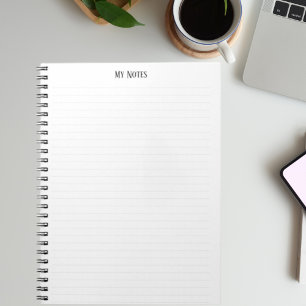 Carnet Simple Clean Minimalist Dotted Lines personnalise