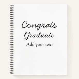 Carnet Simple congratulation graduation add your