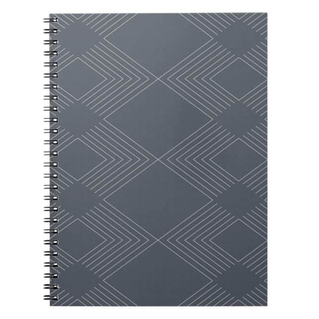 Carnet Simple, élégant, urbain, motif graphique en ligne  (Devant)