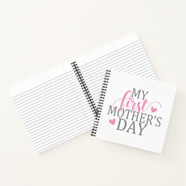 Carnet Simple et élégant Ma première fête des mères | CAR (Intérieur)