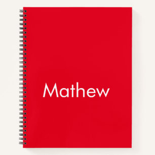 Carnet simple lettre initiale monogramme ajouter votre no
