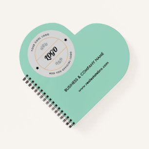Carnet Simple Logo d'entreprise rond et texte personnalis