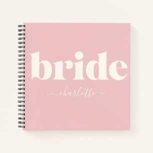 Carnet Simple minimaliste Moderne Personnalisée Bride Fl