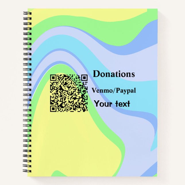 Carnet Simple minimum ajouter des dons de code-barres ven (Devant)