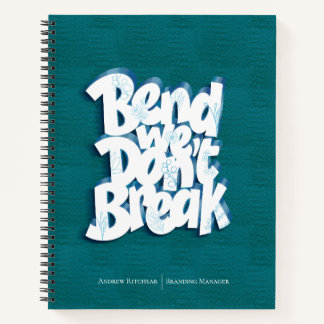 Carnet Simple Navy Blue Bend on ne casse pas Motivate