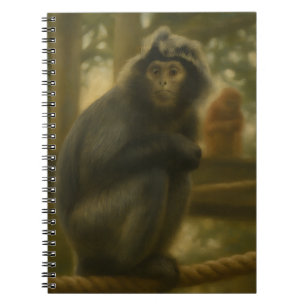 Carnet Singe contemplatif - Serene Wildlife Art