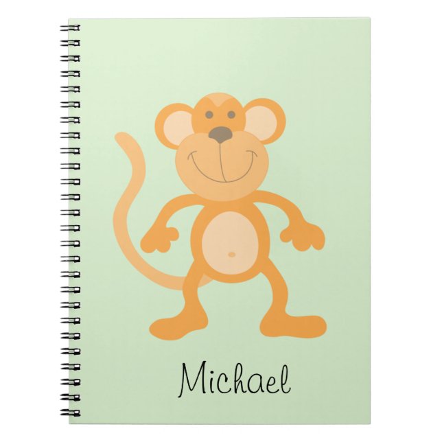 Carnet Singe de dessin animé mignon (Devant)