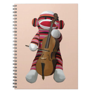 Carnet Singe et violoncelle 2 de chaussette
