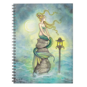 Carnet Sirène Mystique avec Lanterne et Lune Art Fantasti
