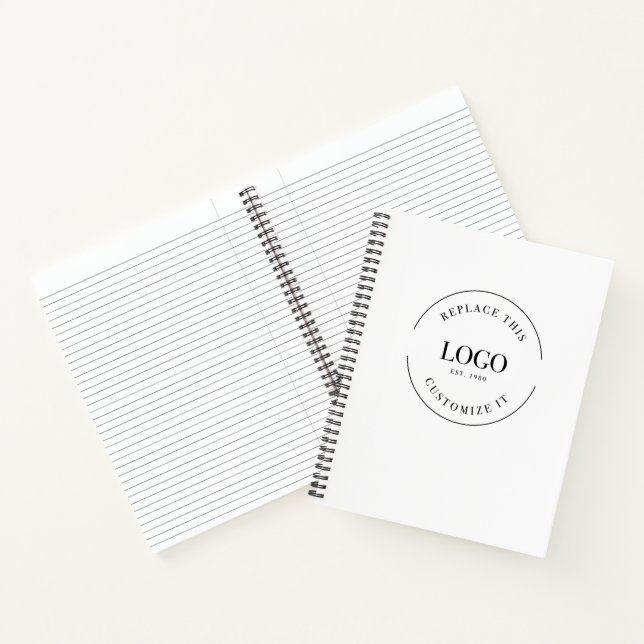 Carnet Site Web de logo d'entreprise grand format personn (Intérieur)