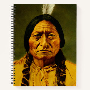 Carnet Sitting Bull Chef des Premières nations amérindien