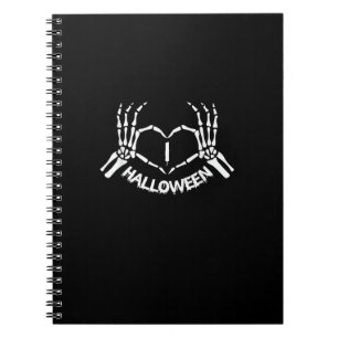 Carnet Skeleton Coeur main Lazy Costume d'Halloween drôle