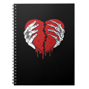 Carnet Skeleton Hands Hearts Classic Trending