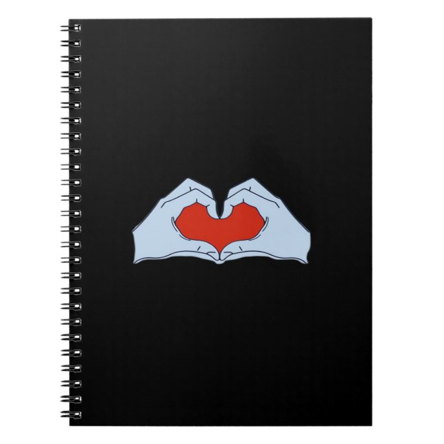 Carnet Skeleton Heart Hands Classic & Basic Halloween (Devant)