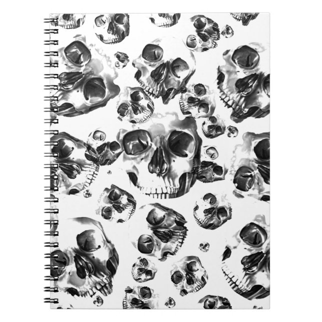 Carnet Skeleton Skull Art Pattern (Devant)