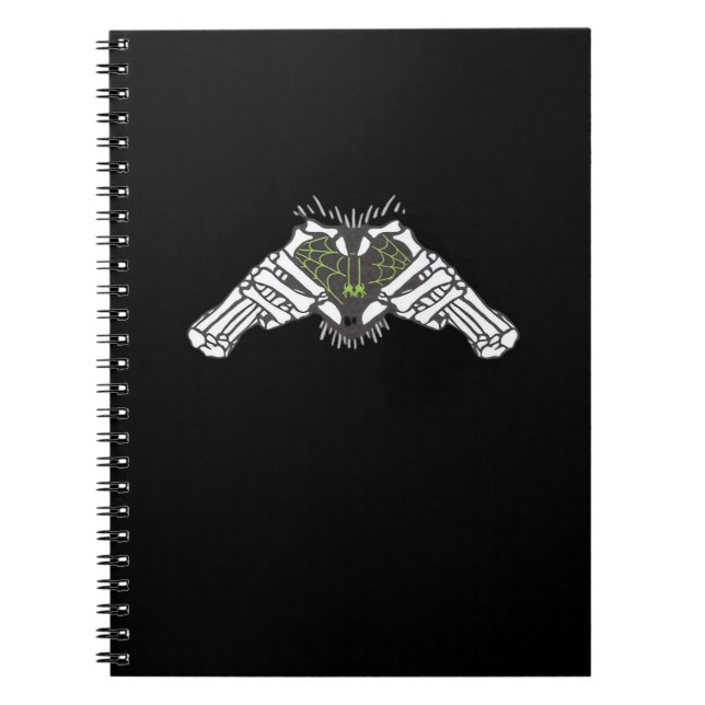 Carnet Skeleton Spider Heart (Devant)