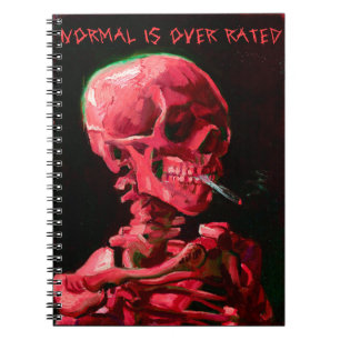 Carnet Skeleton with Burning Cigarette by Van Gogh