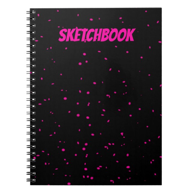 Carnet Sketchbook Black pour dessiner votre art (Devant)