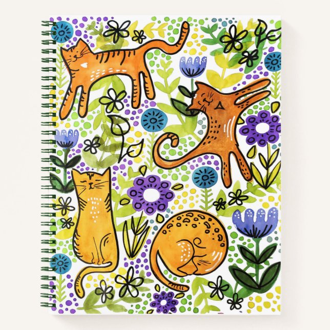 Carnet Sketchpad Garden Cats (Devant)