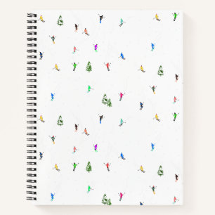 Carnet Ski alpin d'hiver Ski Ski Ski Motif
