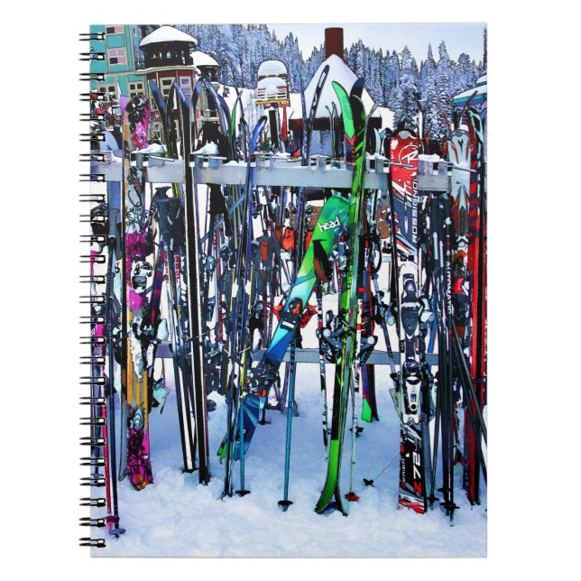Carnet Skis and Poles (Devant)