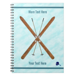 Carnet Skis De Fond Sur Neige