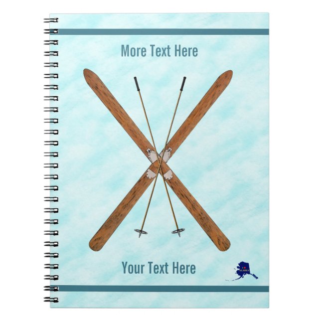 Carnet Skis De Fond Sur Neige (Devant)