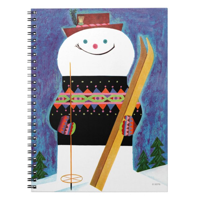 Carnet Skis pour le bonhomme de neige (Devant)