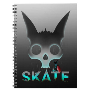 Carnet Skull Graffiti Skater Cat