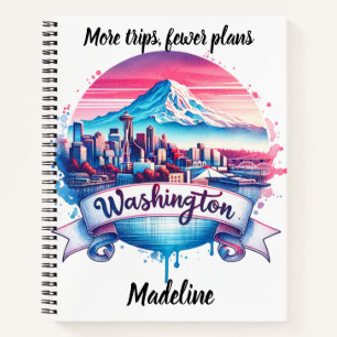 Carnet Skyline de Washington au coucher du soleil
