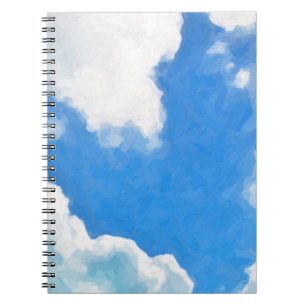 Carnet Skysky, peinture, scène, printemps, bleu, art, fin