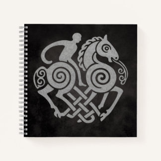 Carnet Sleipnir et Odin Symbole Mythologie Nordique Desig