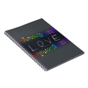 Carnet SlipperyJoe amour bulles rouge orange jaune vert c
