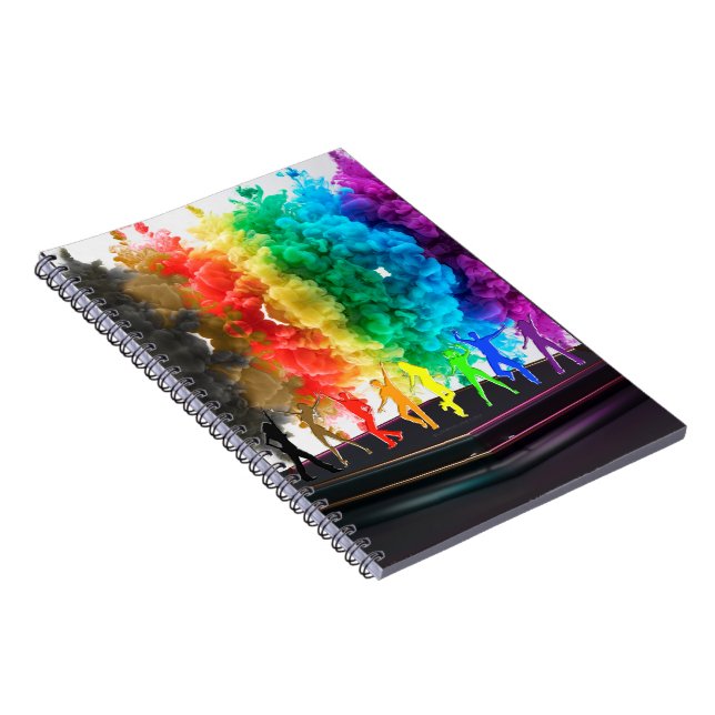 Carnet SlipperyJoe's Dancing Pride Shadows cadeaux gay ar (Côté Droit)