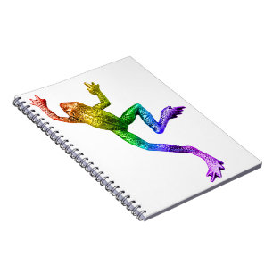 Carnet SlipperyJoe's Pride Frog animal rampant arc-en-cie