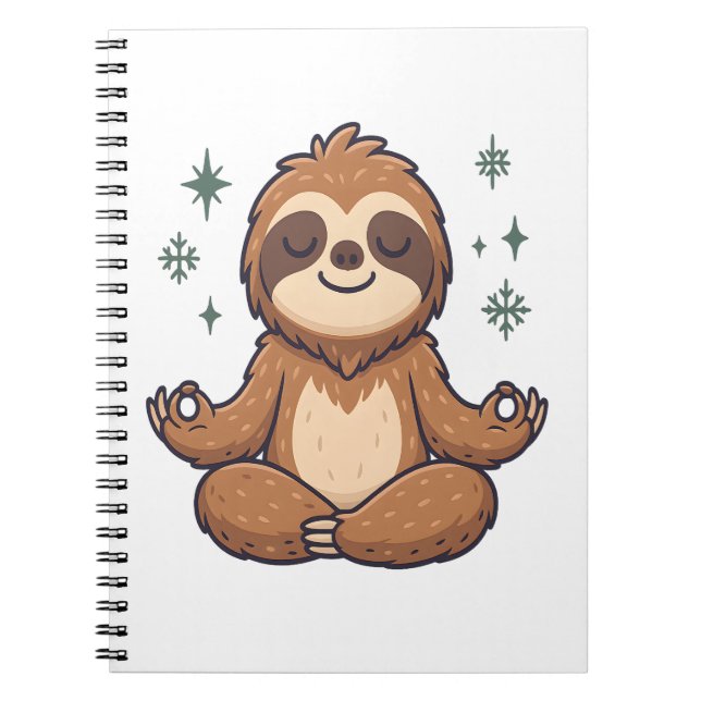 Carnet Sloth Yoga Sloth (Devant)