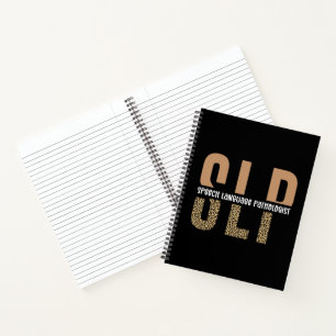 Carnet SLP papier guépard orthophoniste cadeau