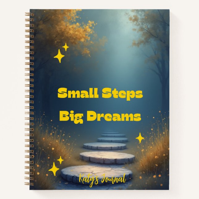 Carnet Small Steps, Big Dreams – Inspirational Notebook (Devant)