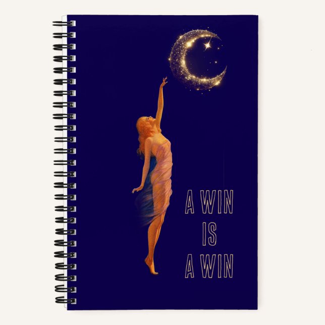 Carnet Small wins matter Art Moon Motivation Notebook (Recto)