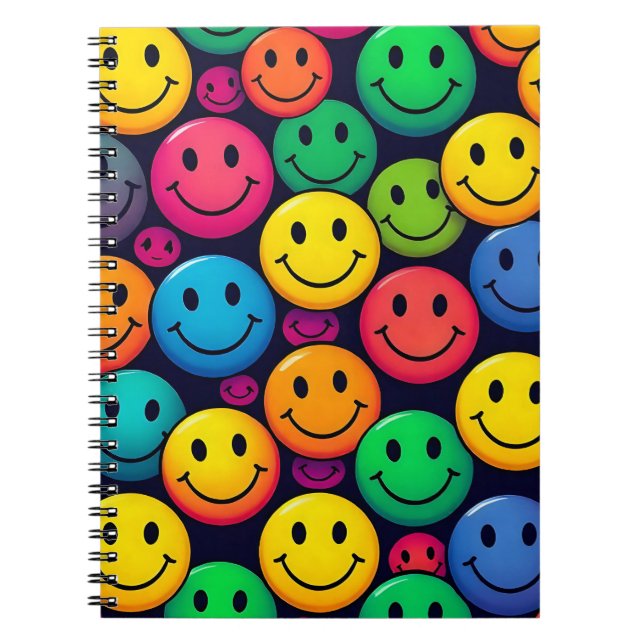 Carnet Smiley Button Notebook  (Devant)