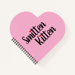 Carnet Smitten Kitten Cute Valentine Heart Shaped