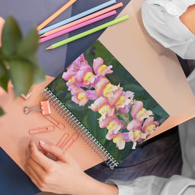 Carnet Snapdragon rose et jaune Floral (In Situ)