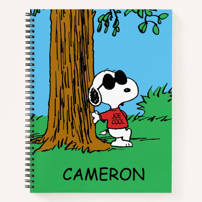 Carnet Snoopy "Joe Cool" debout (Devant)