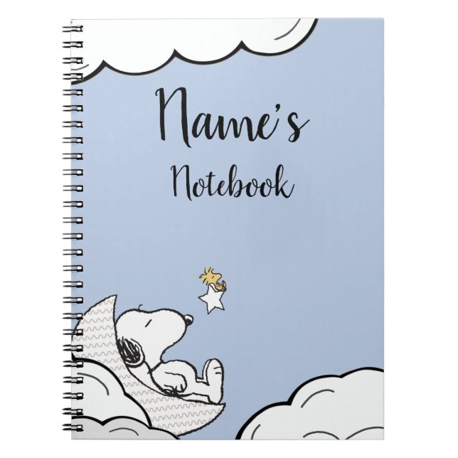 Carnet Snoopy Note Book Name Title (Devant)