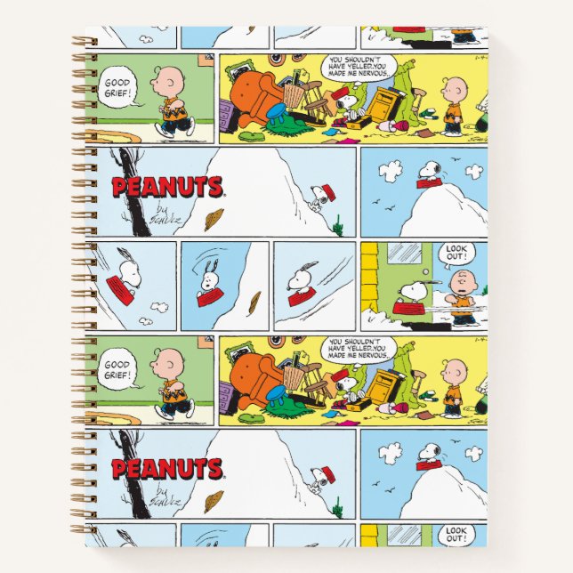 Carnet Snoopy Sled Riding Food Dish (Devant)