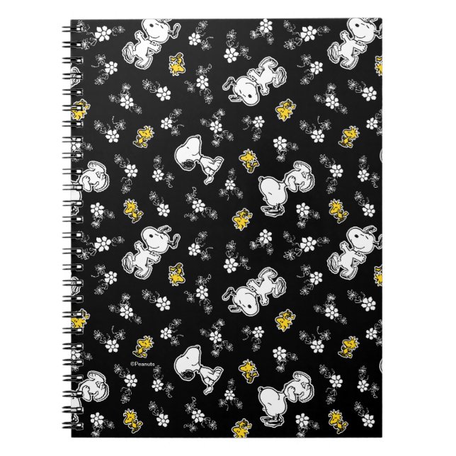 Carnet Snoopy & Woodstock Fun & Flowers (Devant)