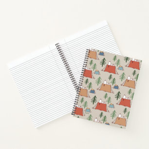 Carnet Snoopy & Woodstock Go Camping Motif