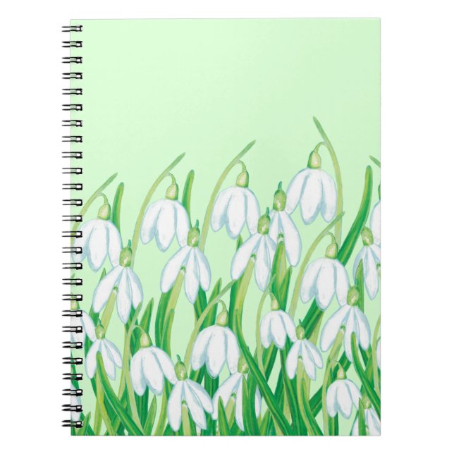 Carnet Snowdrops de printemps (Devant)
